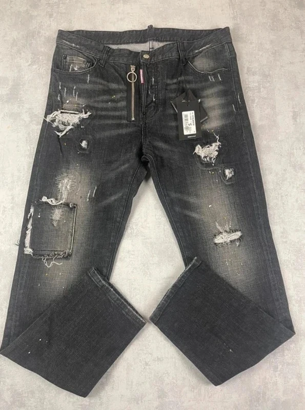 🌸 Jean slim gris/noir Dsquared2 Taille 40/L 🌸